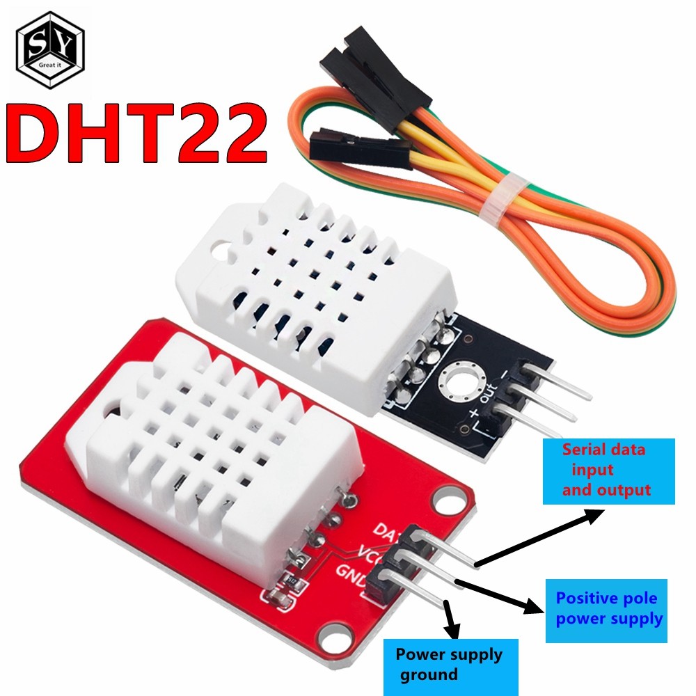 1PCS ความแม่นยําสูง AM2302 DHT22 ดิจิตอลอุณหภูมิและความชื้นเซนเซอร์โมดูลสําหรับ Arduino Uno R3