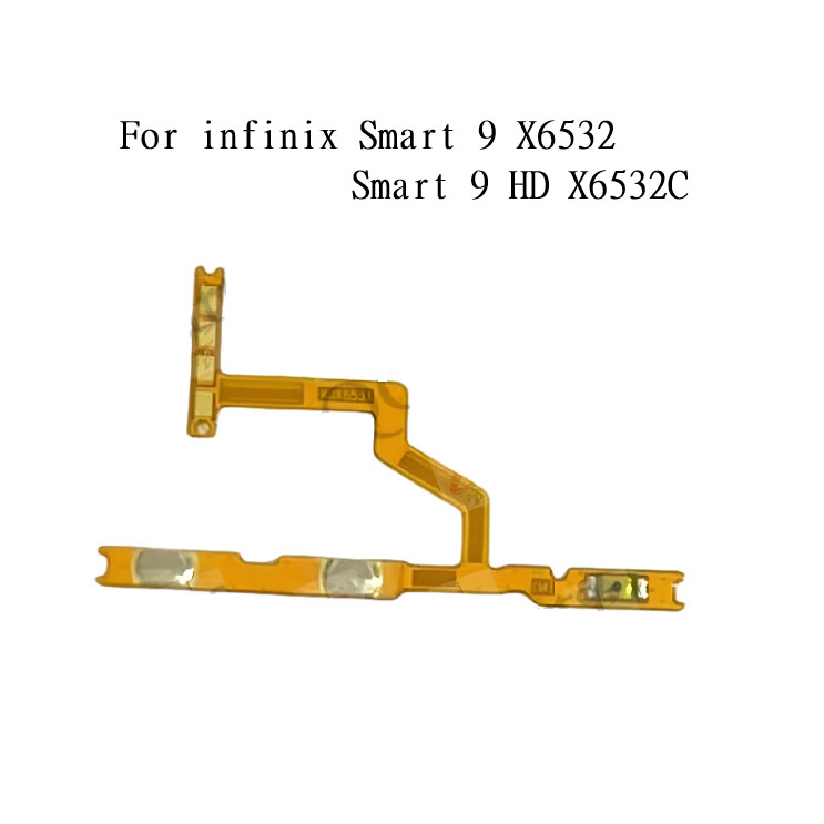 Mute Switch Power Key สําหรับ Infinix Smart 9 HD X6832 X6832C ON OFF ปุ่มปรับระดับเสียงควบคุมสาย Fle