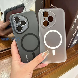 ปลอกสําหรับ Honor 400 Pro Non stick ลายนิ้วมือ Skin-friendly Frosting TPU แม่เหล็กดูดเคสโทรศัพท์กันกระแทกฝาหลัง
