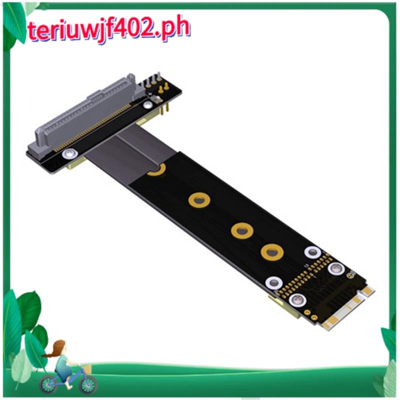 ม. 2 NVMe SSD Adapter Cable 10CM M. 2 NVMe Key-M ถึง U. 2 Solid State Extender Gen3 X4 SFF-8639
