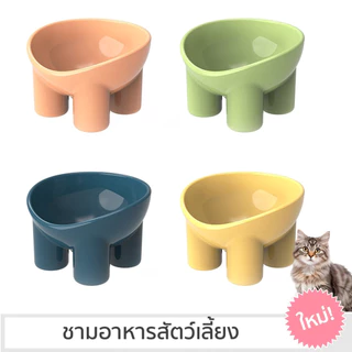 [ส่งฟรี🇹🇭] ชามข้าวหมา ชามอาหารสัตว์เลี้ยง ชามแมวยกสูง ชามอาหารหมา Pet Food Bowl ชามอาหารแมว ชามข้าวแมว จานข้าวแมว