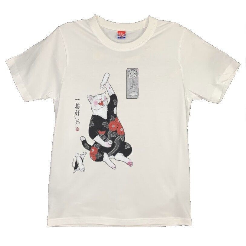NaruitiingT-Shirt Yakuza Cat 11 เสื้อผ้าผู้ชายขายดีใหม่ที่โดดเด่น