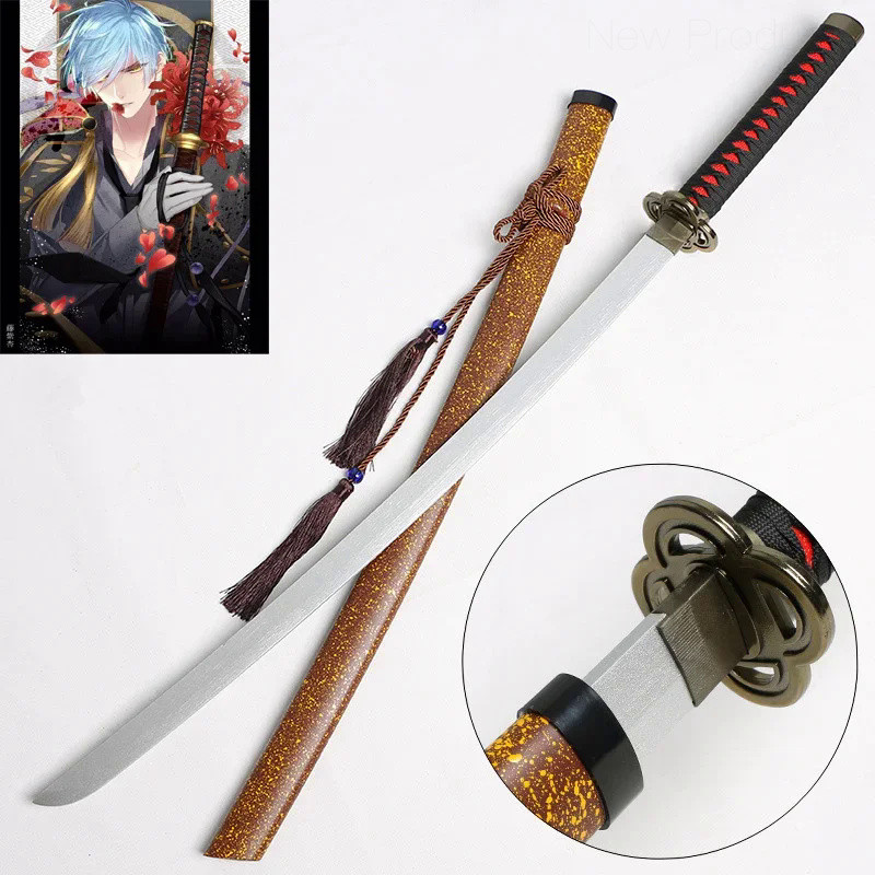 🎈 Cosplay Touken Ranbu 41inch Bamboo Assembled Sword Weapon Role Playing Ichigo Hitofuri Katana 104c