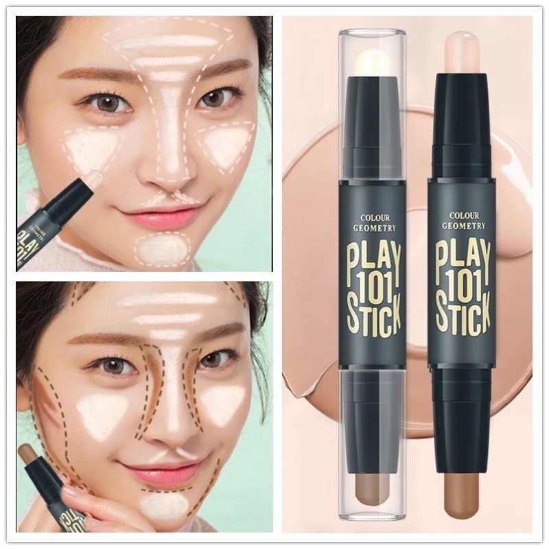 2 In1 คอนซีลเลอร์ไฮไลท์ Shadow Face Contouring แต่งหน้า 0Q5A