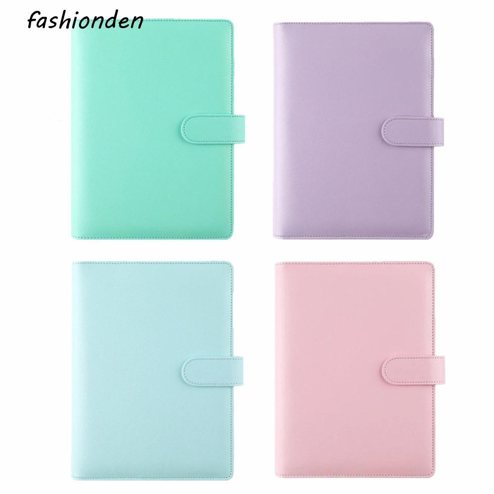 Fashionden ปกโน๊ตบุ๊ครีฟิล อุปกรณ์การเรียน Ring Binder A6/A5|สมุดแพลนเนอร์สี ปกหลวมใบไม้
