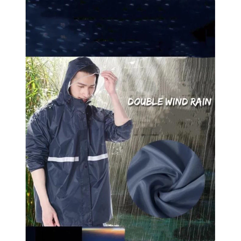 Alithai ชุดเสื้อและกางเกงกันฝนครบชุด Raincoat Suit Shirt & Pant thumbnail 4