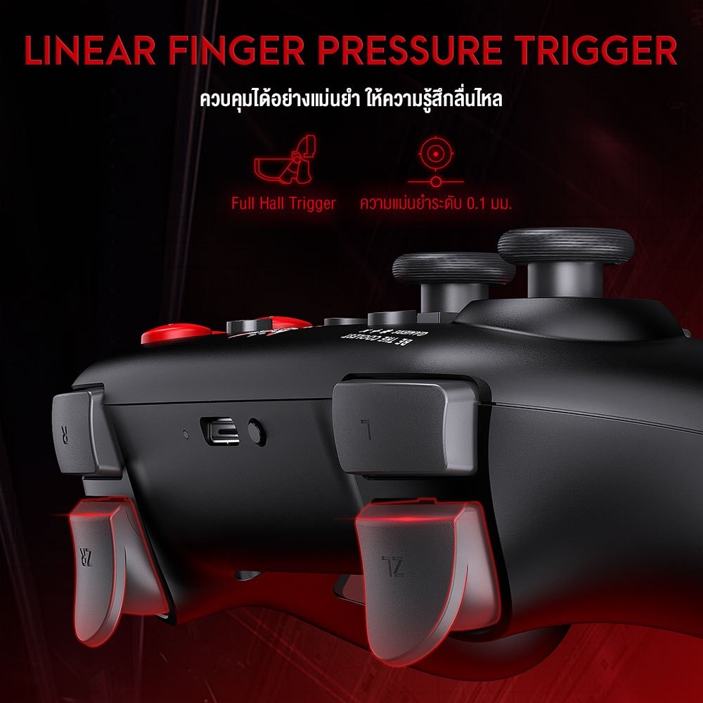 Onikuma Iruka Tri-Mode Wireless Gaming Controller จอยเกมไร้สาย 2.4 GHz / Bluetooth / Wired ใช้ง่าย