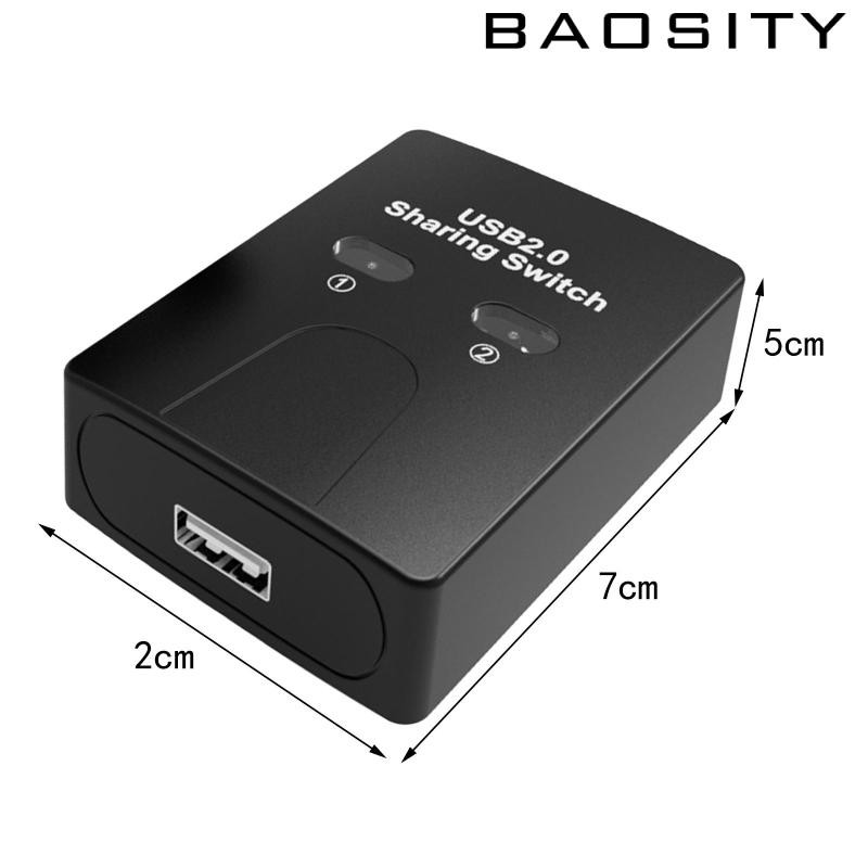 [Baosity] Printer Sharing Switch Selector 2 in 1 Share 2 คอมพิวเตอร์พร้อมสวิตช์ปุ่ม Plug and Play Switcher สําหรับคีย์บอร์ดพีซี ราคา ถูกที่สุด ดีลบีเคเค แกลเลอรีภาพที่ 8