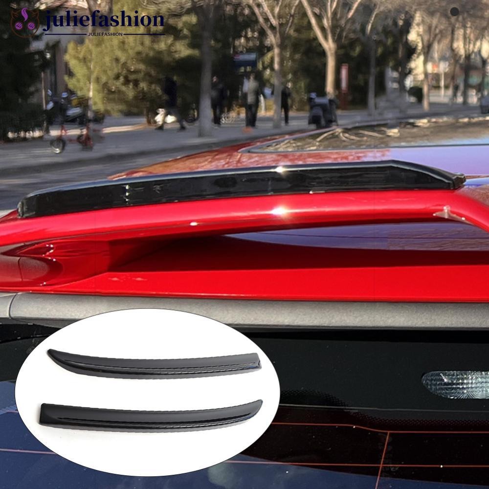 JULIEFASHION 2 ชิ้นรถด้านหลังสปอยเลอร์ Extension Lip Fins สปอยเลอร์สีแดงคาร์บอนไฟเบอร์สีดํา Auto Part จัดแต่งทรงผมสําหรับ Mini Cooper F56 F55 G4J7[NVEP]