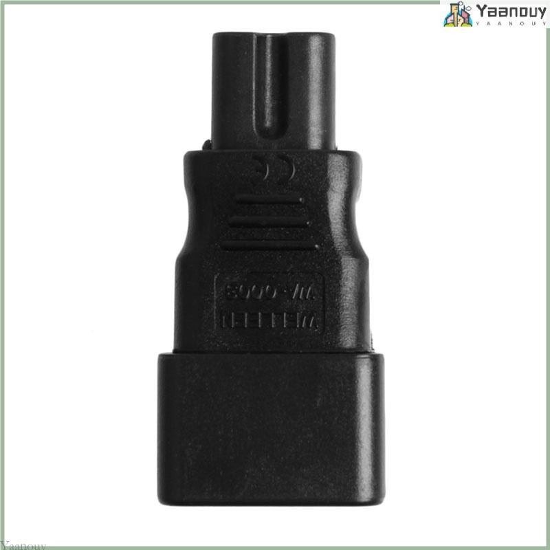 Yaa IEC320 C14 ถึง C7 PDU UPS Plug Female Power Adapter Plug Converter Changer