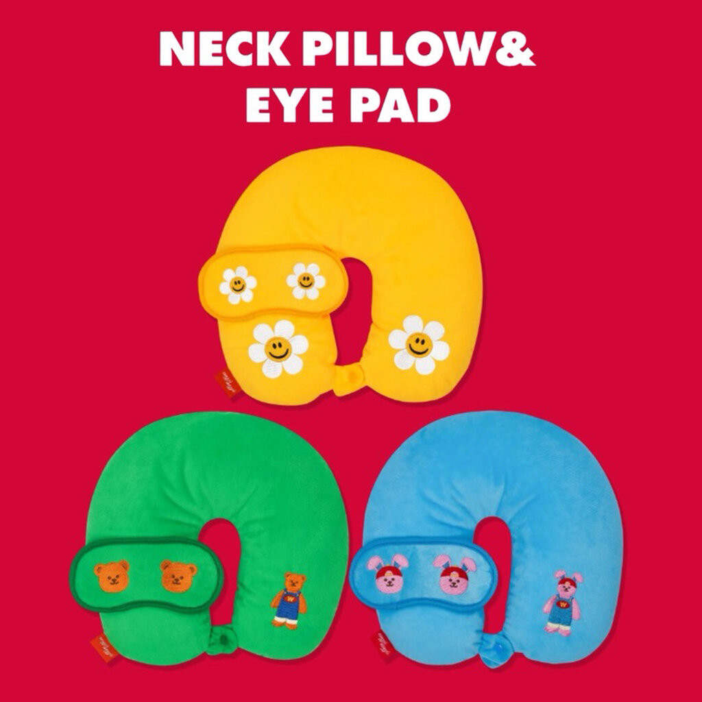 Wiggle Neck Pillow & Eye Pad / ชุดหมอนรองคอ และ ผ้าปิดตา