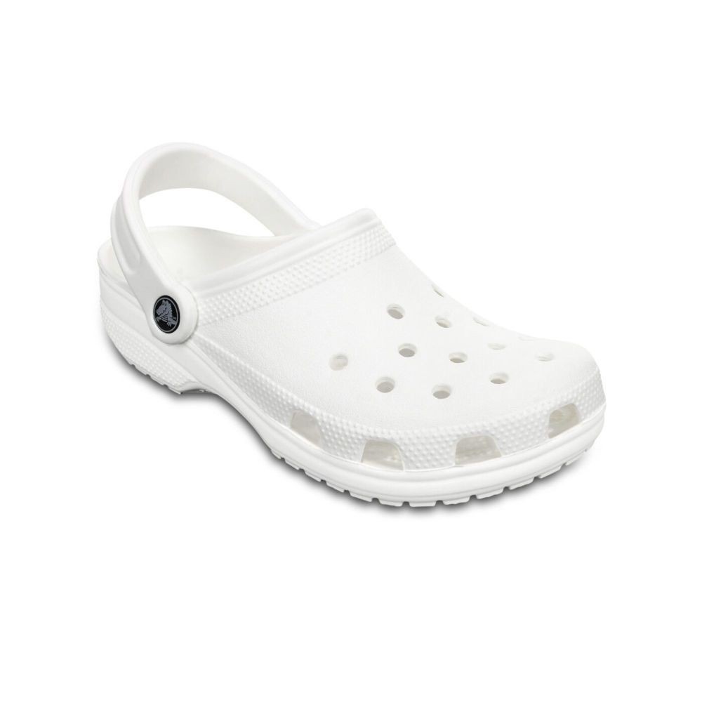 CROCS รองเท้าลำลองผู้ใหญ่ CLASSIC CLOG รุ่น 10001100 - WHITE/BONE