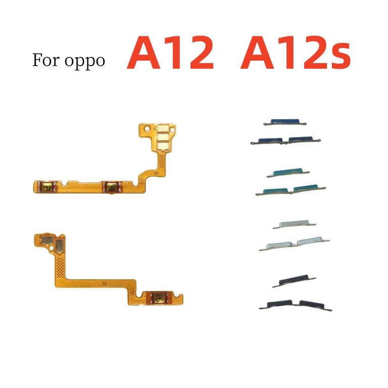 เฟล็กซ์ปุ่มเปิดปิดสําหรับ oppo A12 A12S flexปุ่มปรับระดับเสียง ON OFF