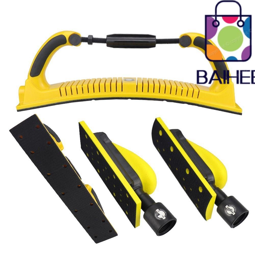 BAIHEE ปรับรัศมี Flex Longboard, บล็อกขัด Loop Backing Hand Sanding File Block, รถ Auto Body Repair เครื่องมือทั้งตะขอแห้งบด Hand Push Board ไม้