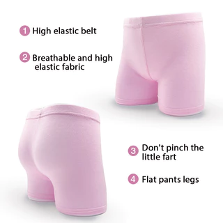 [BANGKOK SHIPPING] กางเกงขาสั้นนิรภัย 4 ชิ้นสําหรับเด็กผู้หญิง 3-9 Yrs Old Children Legging Pants
