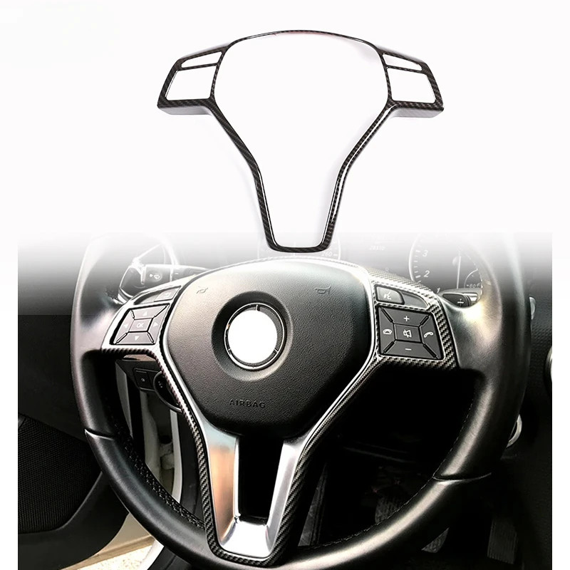 พวงมาลัยรถตกแต่งกรอบ Trim อุปกรณ์เสริมสําหรับ Mercedes Benz ABCE GlA GLK Class W176 W246 W204 W207 W218 W212