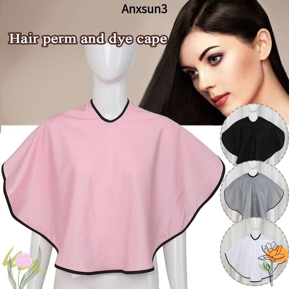 Anxsun3 ผ้าคลุมไหล่ผมย้อม, ผ้าคลุมตัดผมกันน้ําแบบใช้ซ้ําได้, ผ้าทําผมเครื่องมือร้านทําผมป้องกันไฟฟ้าสถิต