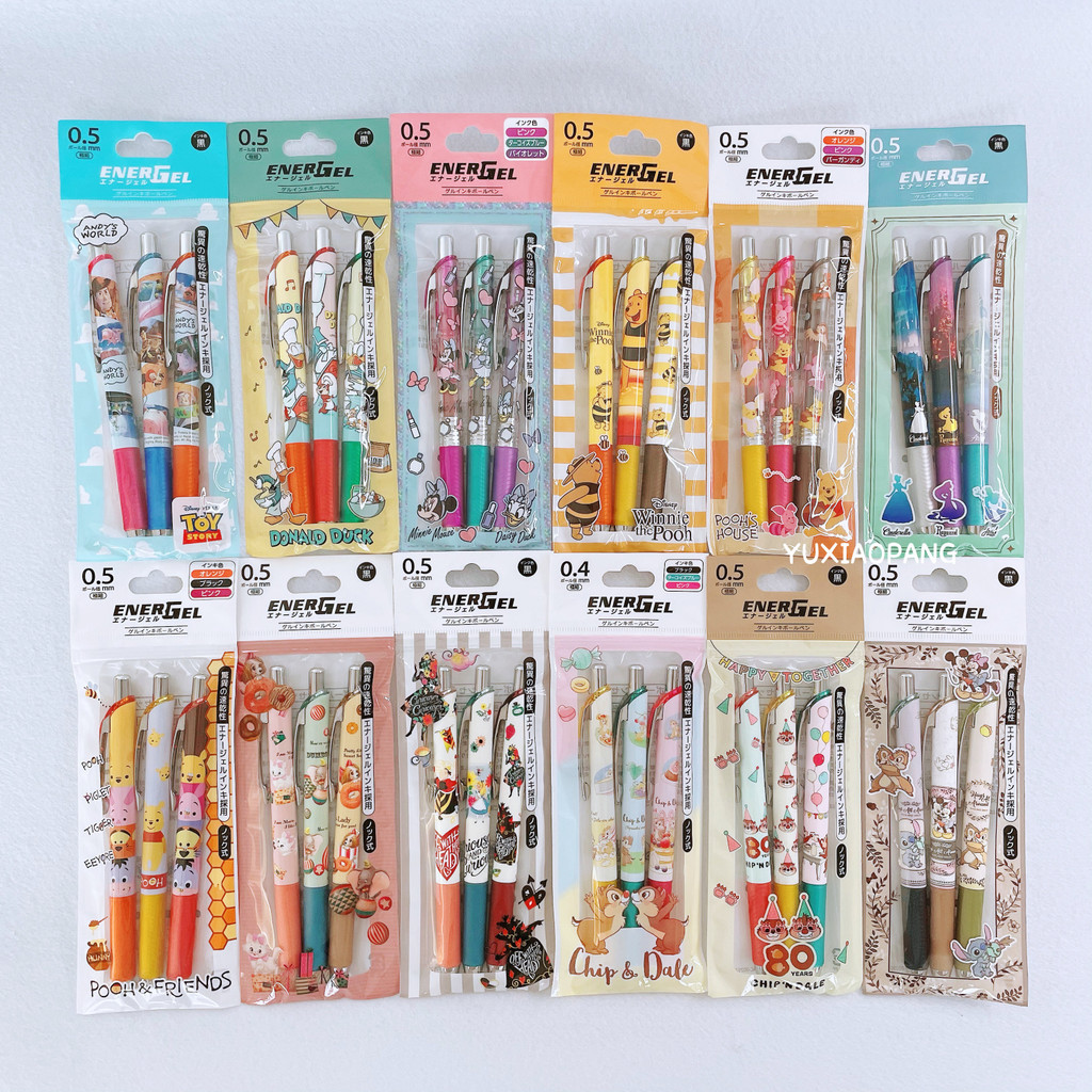 Tokyo Disneyland Limited Made in Japan Paton Limited Edition energel Bagged ชุดปากกาเจล