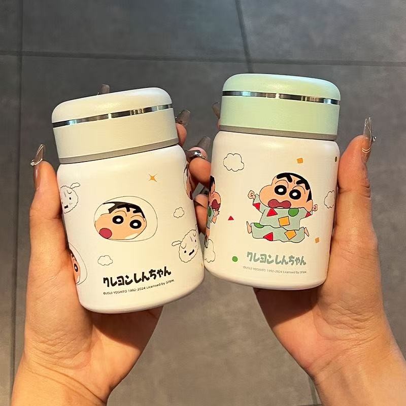ใหม่ Crayon Shin-Chan Thermos Cup 200ml Mini Pocket Cup แบบพกพาขวดน้ํากีฬา Outing ถ้วยน้ําน่ารักถ้วยเล็ก