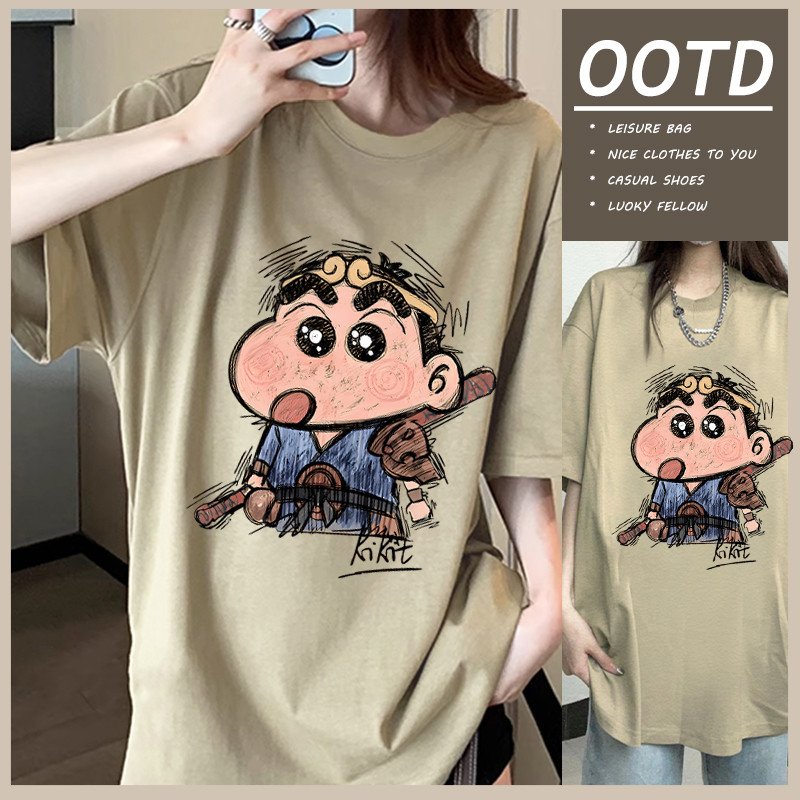 🌷Su.Tee🌷เสื้อน่ารัก เสื้อยืด oversize เกาหลี โคตรนุ่ม ผ้าคอตตอน ลาย "XIAOXIN" สินค้าใหม่ 2025
