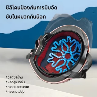 แผ่นรองหมวกกันน็อค แผ่นรองด้านใน แผ่นซิลิโคนยืดหยุ่น ป้องกันหมวกกันน็อคเสียรูป สวมใส่สบาย กันกระแทก ทนความร้อน