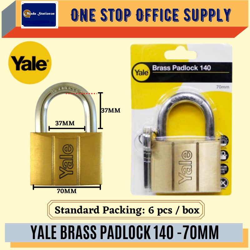 YALE BRASS PADLOCK / PADLOCK 140 - 70MM