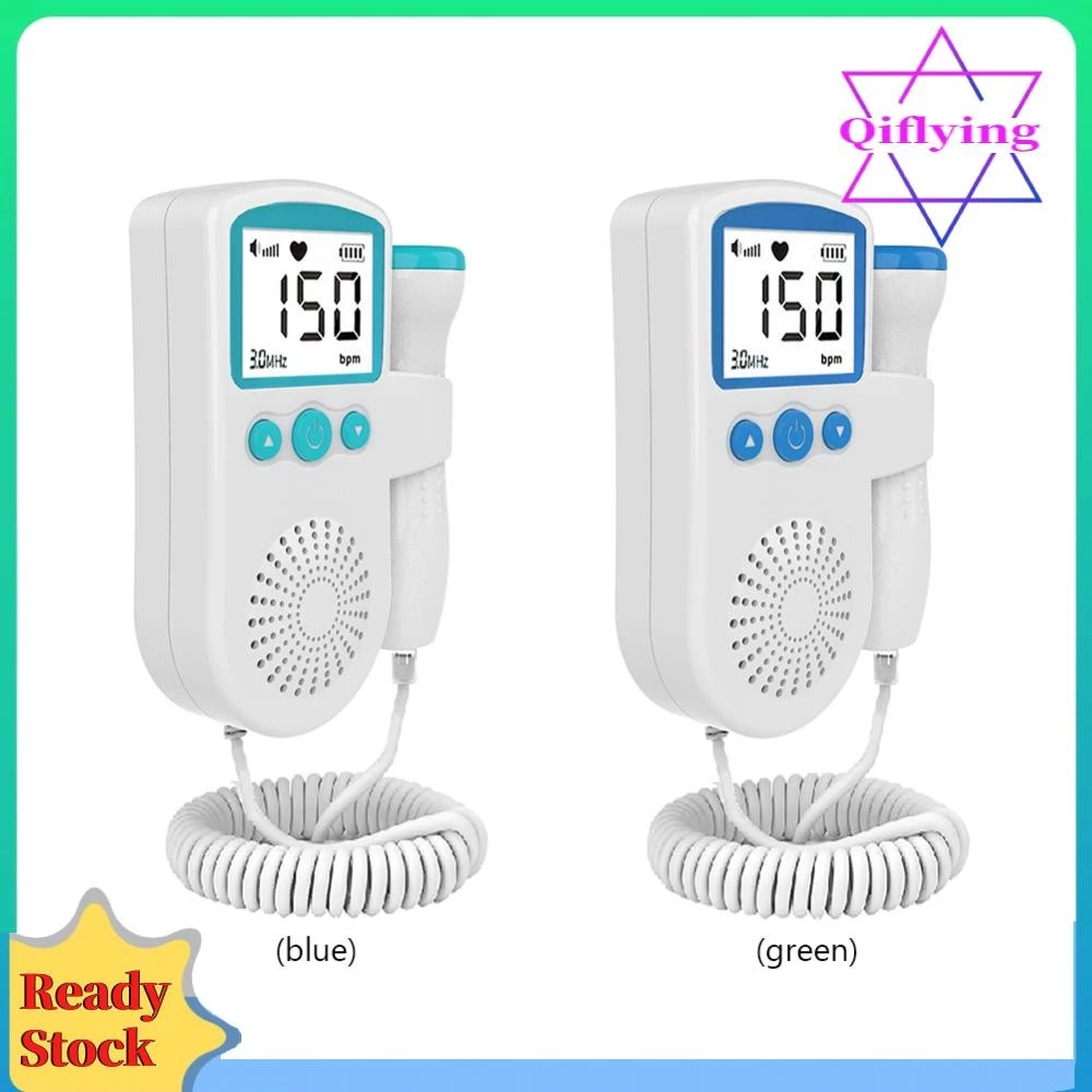 เครื่องวัดอัตราการเต้นของหัวใจของทารกจอแสดงผล LCD หญิงตั้งครรภ์เครื่องตรวจจับการเต้นของหัวใจของทารกในครรภ์ thumbnail 3