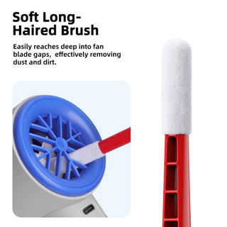 GOOJODOQ 3-in-1 Multifunction Cleaning Kit 360 Degree High Cleanliness Soft Bristles don't Damage the Machine