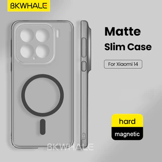 BKWHALE Matte Ultra-Thin Clearเคสโทรศัพท์แม่เหล็กสําหรับXiaomi 17 15 14 13 17T 13T POCO F8 F7 F6 F5 X7 X6 Redmi K60 K70 K80 K90 Ultra Note15 Note14 Pro + ฝาครอบแข็งโปร่งใส
