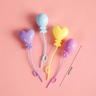 Ins สไตล์เค้กตกแต่งบอลลูนพลาสติกที่มีสีสัน string Macaron สีลูกบอลกลมขนาดใหญ่วันเกิดขนมตาราง plugin