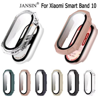 เคส  สำหรับ Xiaomi Smart Band 10 กระจก + เคสสํา เคส พร้อมฟิล…