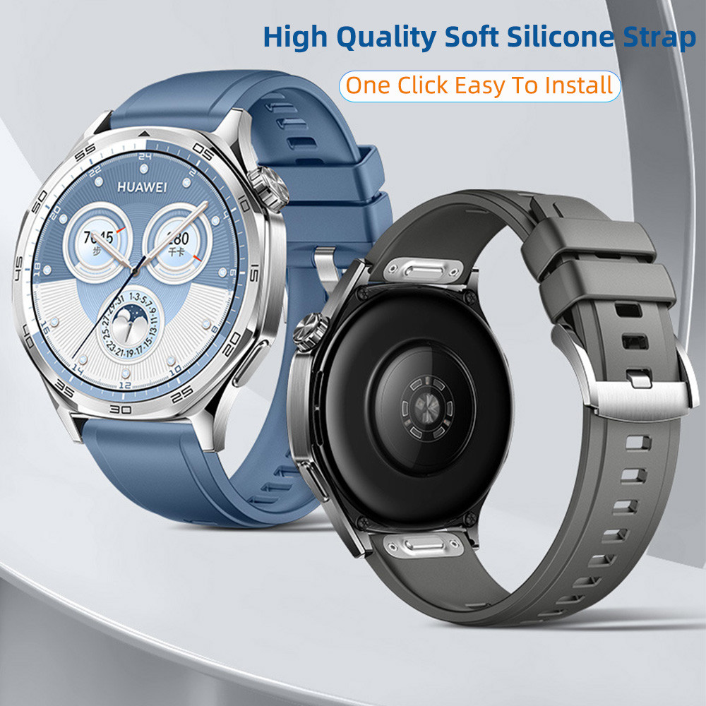 22 มม.20 มม.สายคล้องคอซิลิโคนกีฬาเหงื่อและกันน้ําสายรัด Quick Release สําหรับ Huami Amazfit GTR 4 3 