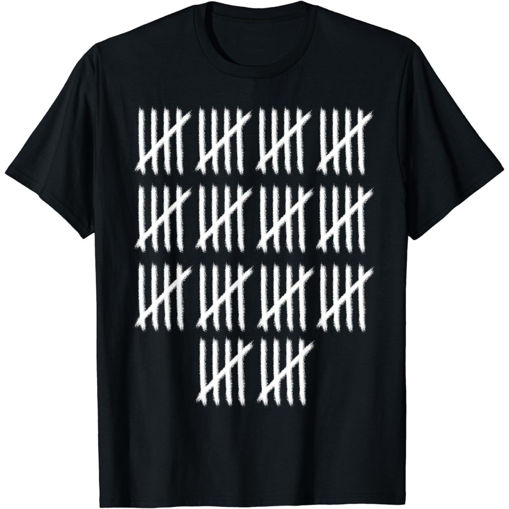 70Th Birthday Tally Marks - เสื้อยืด B-Day อายุ 70 ปี
