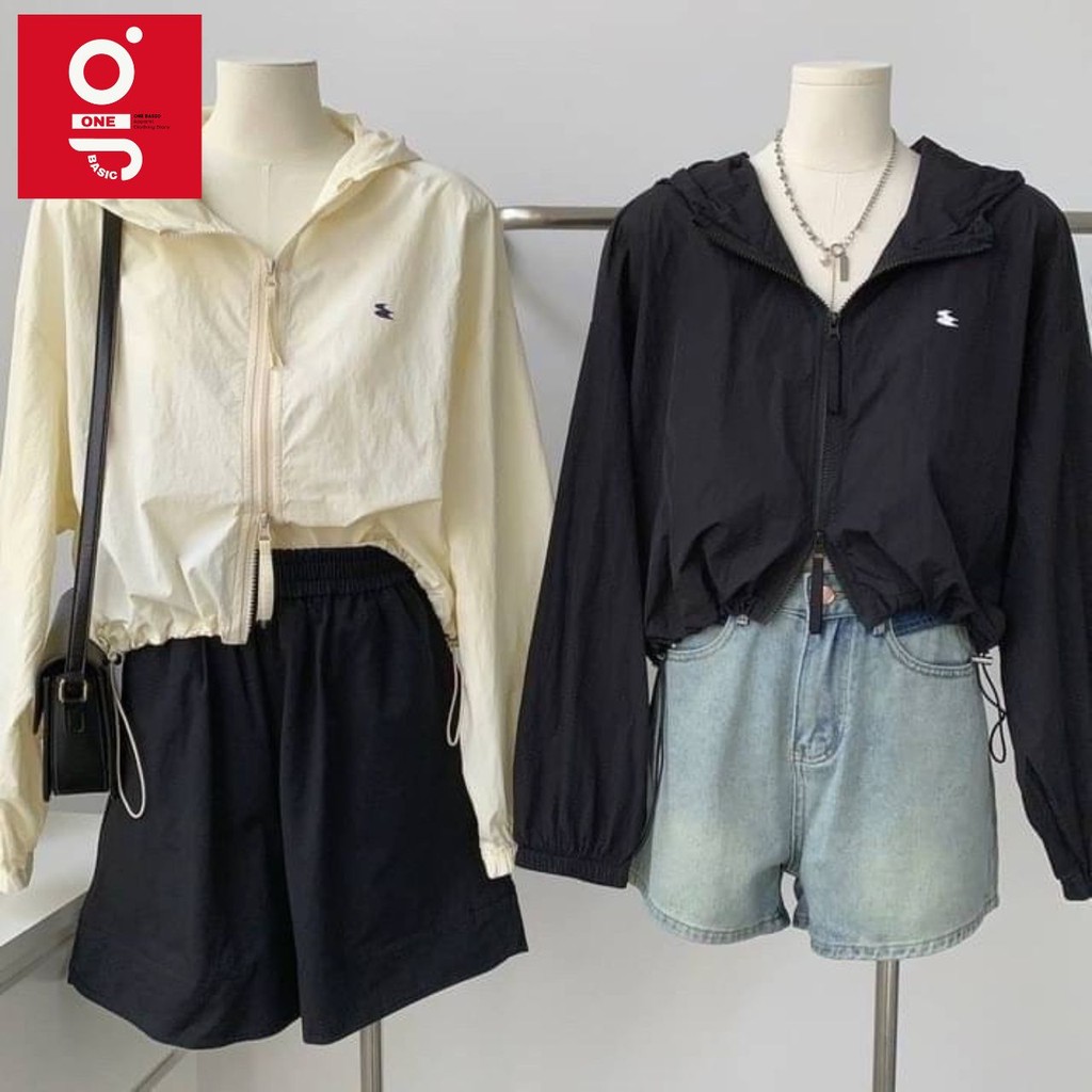 เสื้อคลุมผ้าร่ม มีฮู้ด เสื้อคลุมกันแดด กันลม ผ้าลื่น ใส่สบาย ใส่ไปน้ำตกได้ เสื้อคลุมผู้หญิง ManyCute