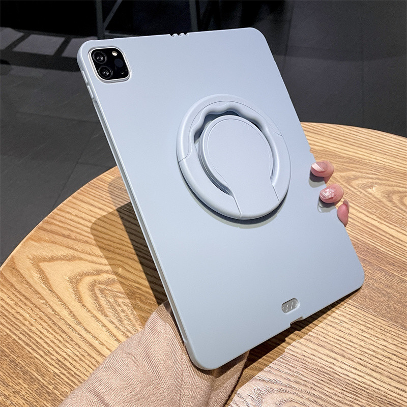 ซิลิโคนนุ่มtpuสําหรับipad Mini A17 Pro 8.3 "Mini 2024 Mini7 6 Air 5 4 3 2 1 10th 10.9 10.2 9th 8th 7th 9.7 6th 5th Pro 11 หมุนขาตั้งAnti-Fallแท็บเล็ตฝาครอบ