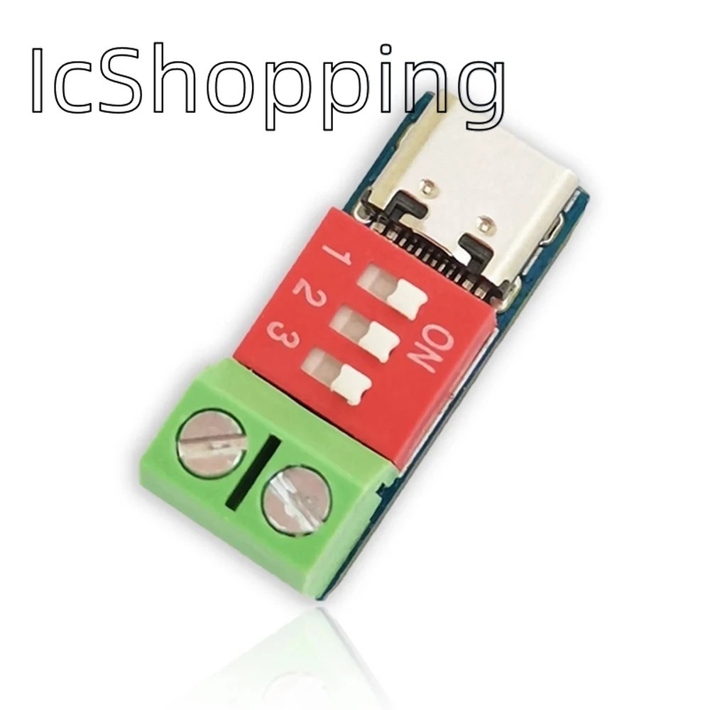 Usb-c PD Trigger Board โมดูล PD/QC Decoy Board Fast Charge USB Type-c ถึง 12v เครื่องชาร์จความเร็วสู