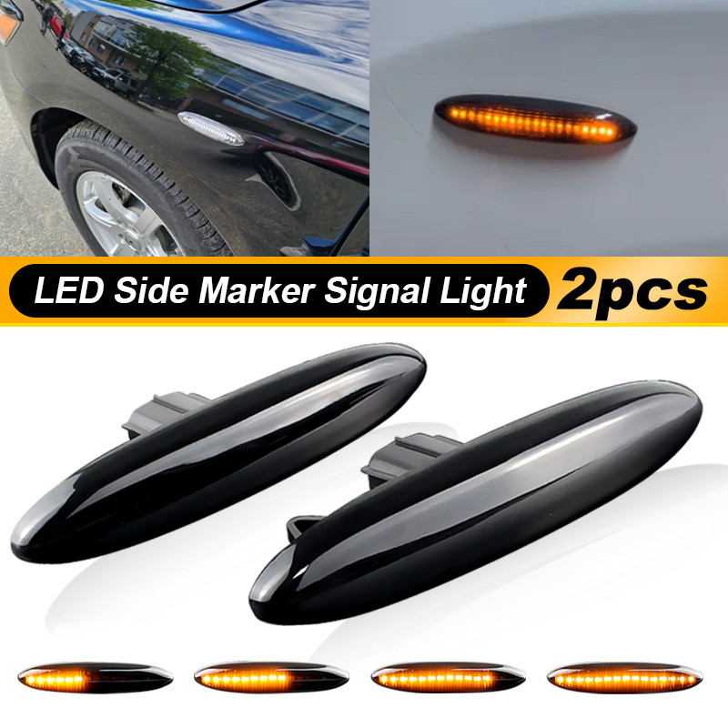 2pcs Led แบบไดนามิกด้านข้างไฟเลี้ยวไฟสัญญาณสําหรับ Lexus IS250 IS350 SC430 Toyota MARK X REIZ CROWN 