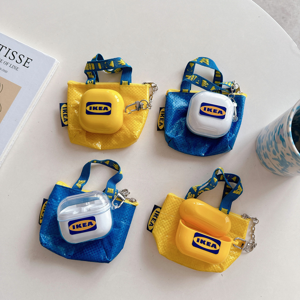 สําหรับ Samsung Galaxy Buds 3pro bud3 กรณีน่ารักการ์ตูนถุงช้อปปิ้งพร้อมโซ่สําหรับ Samsung Buds Pro 2