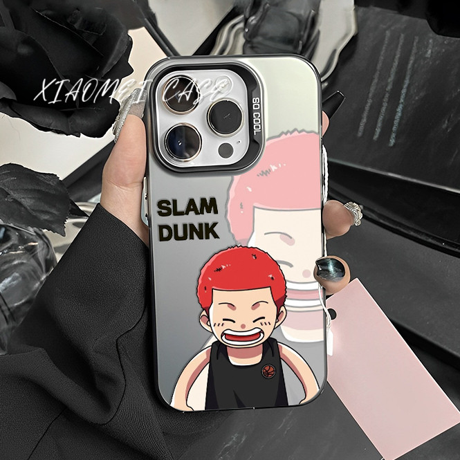 COD เคส IPhone 11 12 13 14 15 16 Pro MAX 14 15 16 Plus XR XSmax SE2 3 X 7PLUS เคสโทรศัพท์ลายซากุระงิ ฮานามิจิ สแลมดังก์
