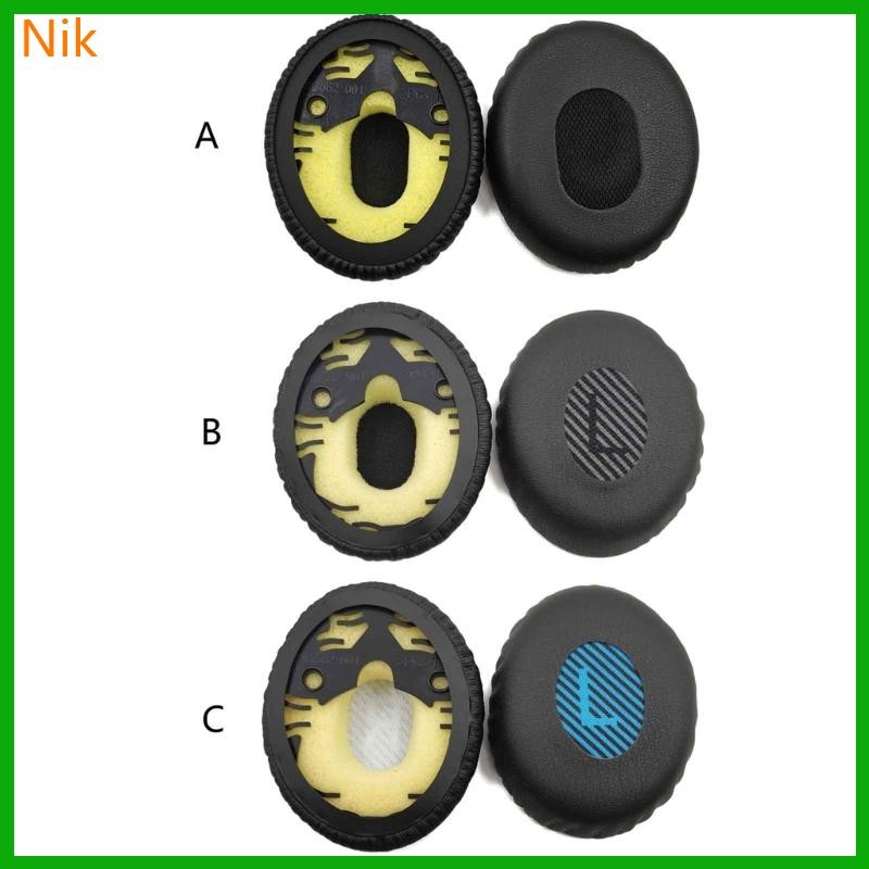 บ.ลค.ศ.ศ. 1 คู่ใหม่ฟองน้ําแผ่นรองหูฟังสําหรับ Bose On-Ear OE OE1 QC3 หูฟังทดแทน