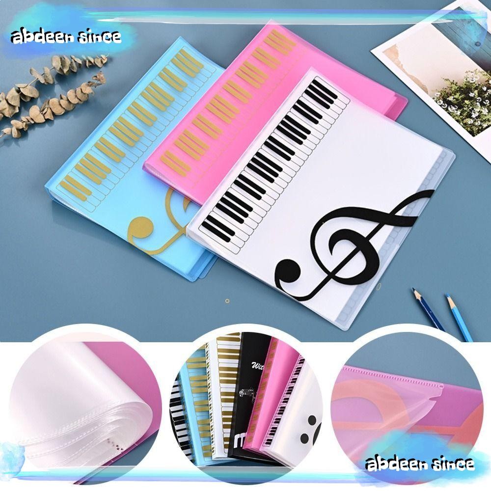 Abdeensince โฟลเดอร์กระดาษเปียโน, ที่เก็บ 40 หน้า โฟลเดอร์หนังสือเพลงแผ่นกีตาร์, PP A4 ที่เก็บเอกสาร