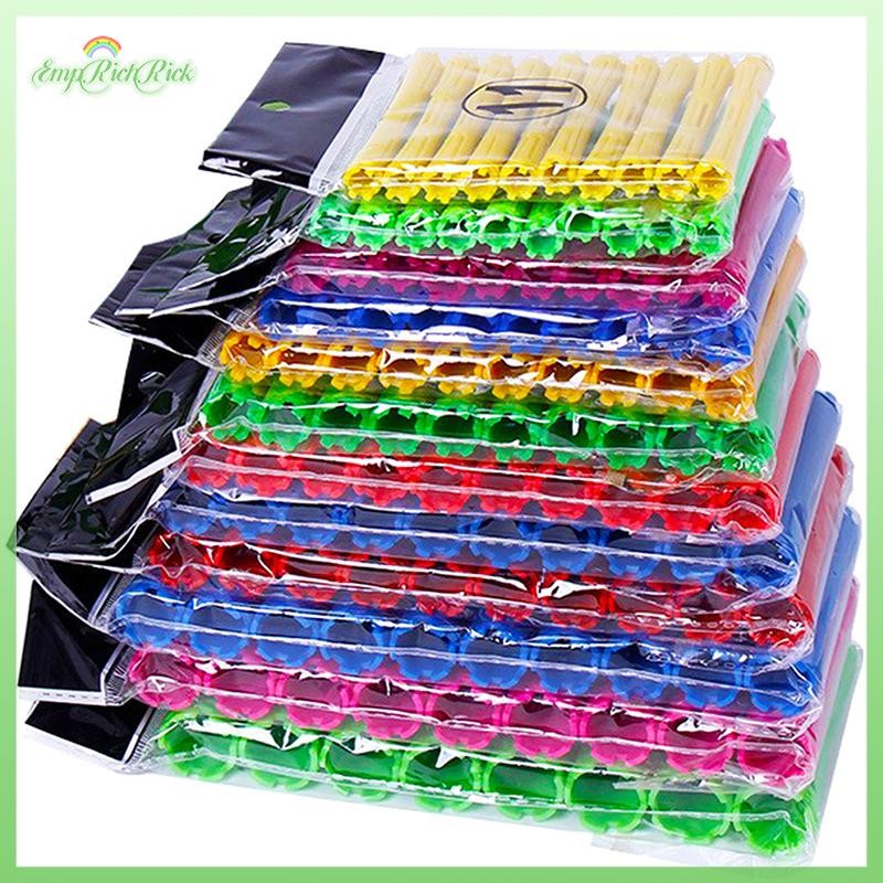 ขายร้อน 1 ชุด 11 ขนาดแกนดัดผมชุดเย็นถาวรบาร์พลาสติกดัดผมม้วนใหม่
