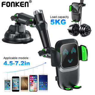 Fonken Sucker ที่วางโทรศัพท์ในรถยนต์แดชบอร์ดกระจกดูดถ้วยวงเล…