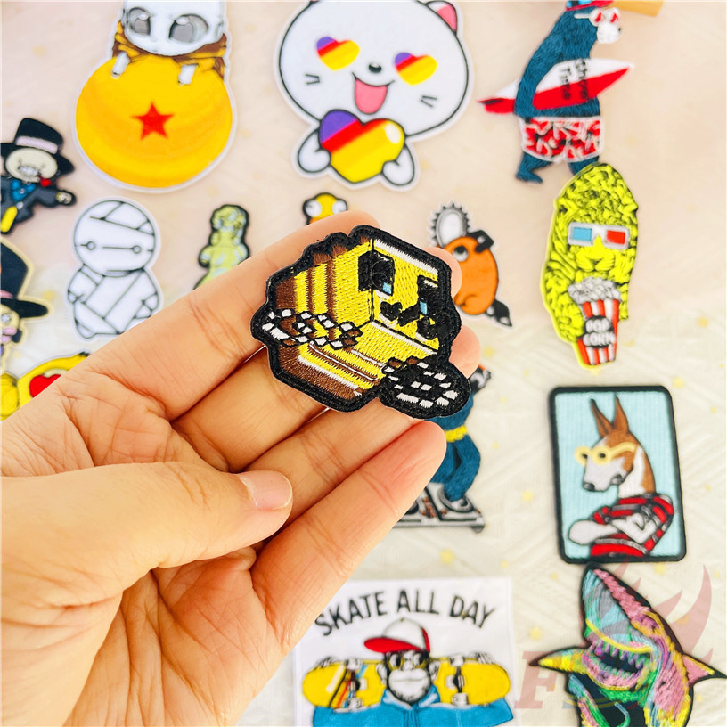 ☸ แพทช์เหล็กบนศิลปะสัตว์พังค์ ☸ 1 ชิ้น DIY เหล็กบนเย็บป้ายแพทช์ตกแต่งผ้า - รูปที่ 2