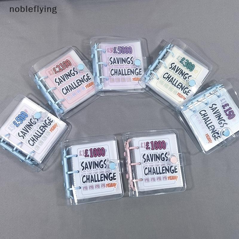 Nf ท้าทายออมทรัพย์หนังสือประหยัด 1000เครื่องผูกเงินแบบพกพาหนังสือประหยัดหลวมใบโน๊ตบุ๊คเงินสดงบประมาณการจัดเก็บหนังสือขุนนาง