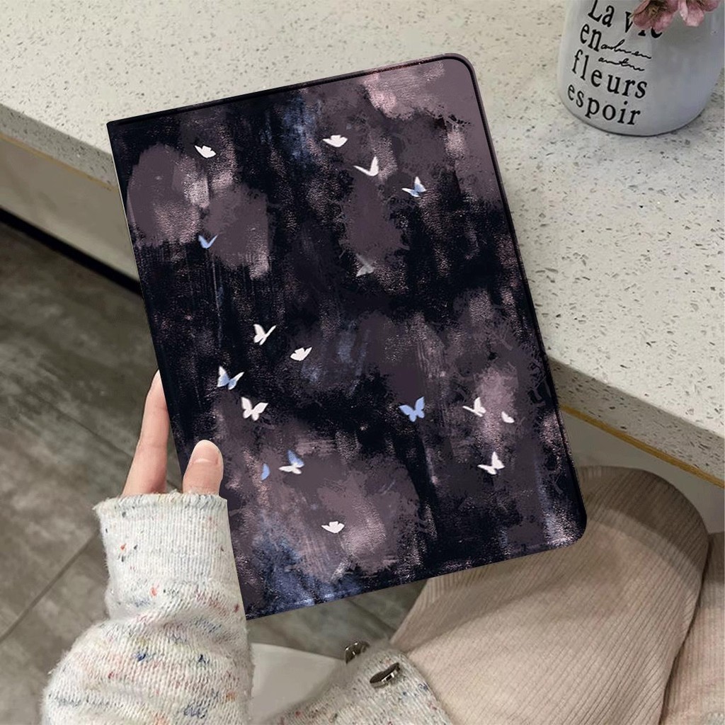 เคสป้องกันสําหรับipad Air2 Air6 2024 Pro Gen10 2022 Pro 2021 Pro Air5 Mini6 Air1 Gen7/8/9 Mini5 Air4 Mini4 Gen5/6 Air3 กันกระแทกหนังสือสไตล์สําหรับiPadน่ารักiPadปลอก