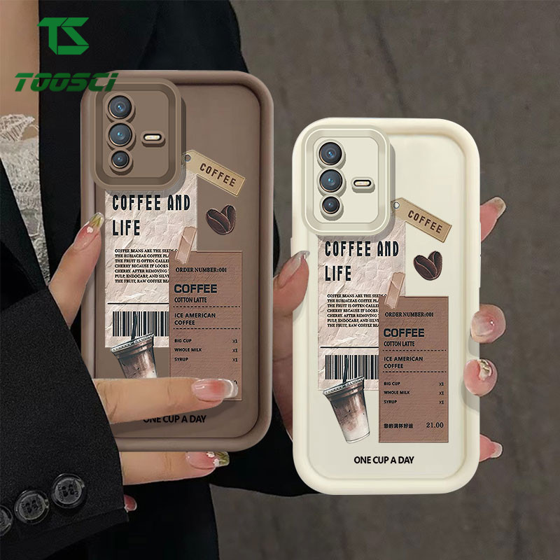 แนวโน้มแฟชั่นกาแฟสําหรับVIVO Y22S Y31 Y51S V25E Y78+ Y36 Y27 Y28 V21 V11I V15 PRO Y03 Y18E Y28S Y83 