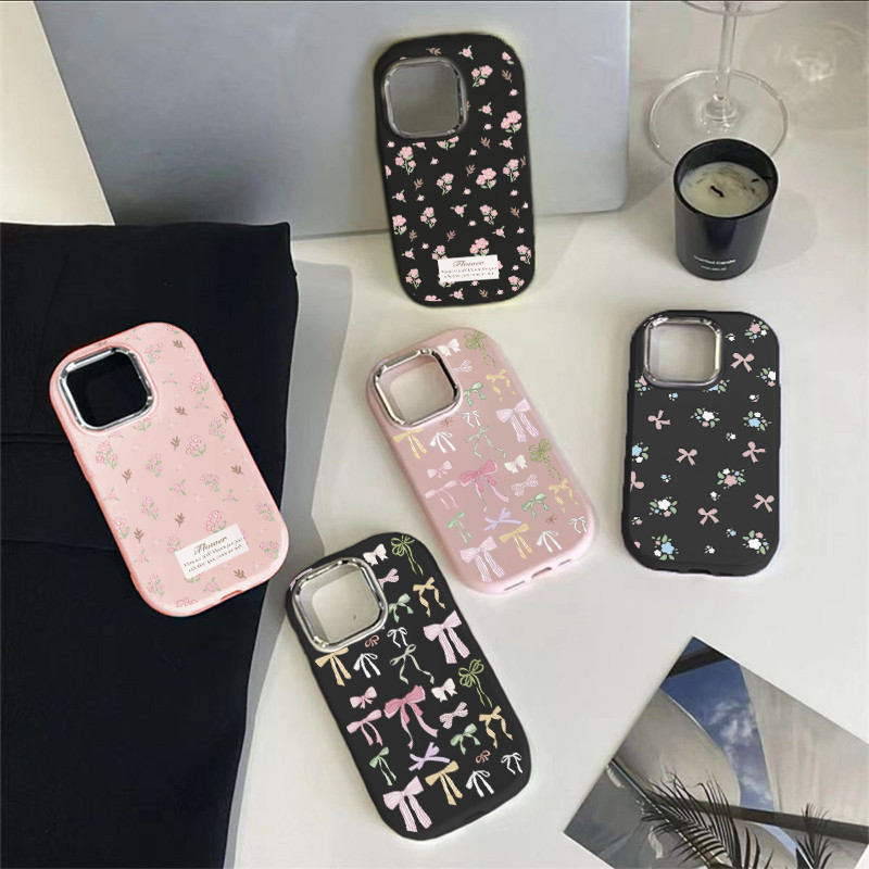 Good🌷ส่งจากไทย เคสโทรศัพท์มือถือนิ่ม เคสไอโฟน กันกระแทก สําหรับ iPhone 16 15 14 13 12 11 Pro max 7 8 Plus X XR XSMaxโบว์