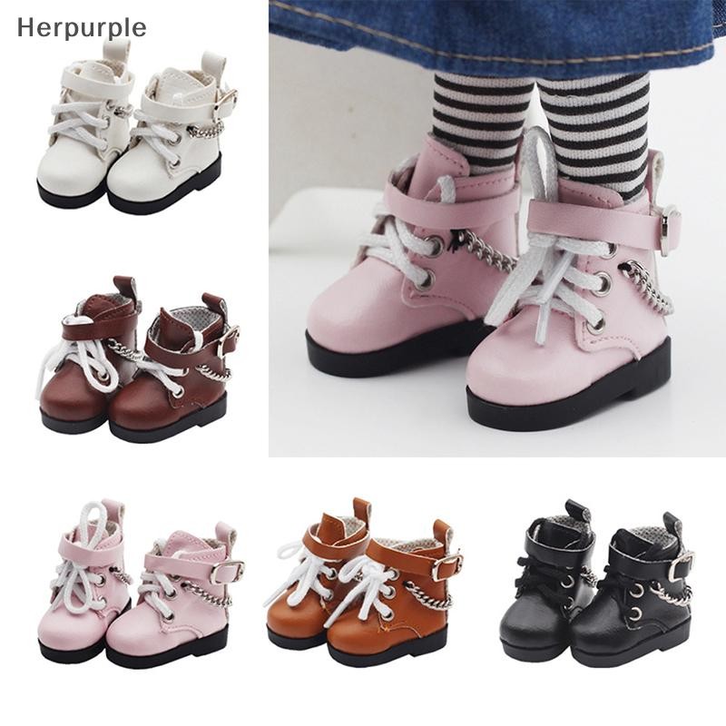Herpurple ตุ๊กตารองเท้า High-top สําหรับตุ๊กตาอเมริกัน Paola Reina & 1/6 EXO ของขวัญ