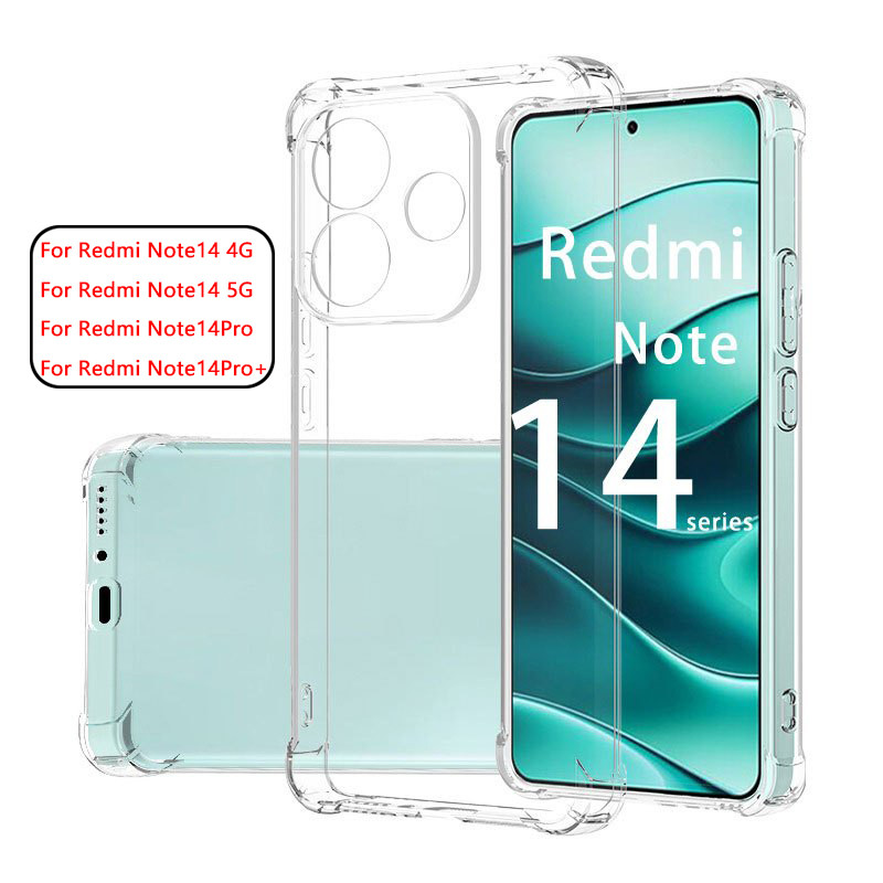 Case For Redmi Note 14 Pro + 5G / Poco M6Pro Note14 Note14Pro Redmi 15C 14C A5 A3 13C เคสใส กันกระแทก  018